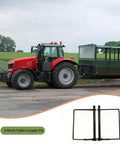 Red tractor towing trailer using Four Pack One Quarter Inch By Three And Five Thirty Second Inch Beefy Trailer Hitch Pin With Clip Locking Pin