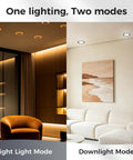 CHARKEE 12 Pack 6 Inch 5CCT LED Recessed Ceiling Lighting with Night Light in two modes: Night Light and Downlight.