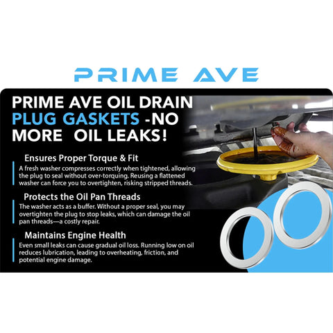 Honda And Acura Rear Differential And Automatic Transmission Plug Washers Aluminum Crush Washers For Leak-Proof Seal