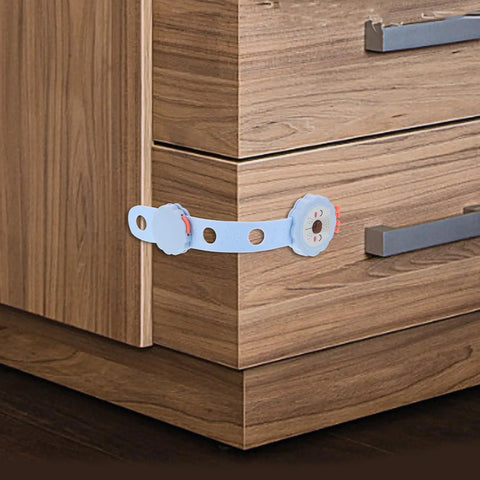 Childproof Cabinet Locks For Drawers And Doors With Strong Adhesive No Drill Install Versatile ABS Safety Locks For Home Fridge And Furniture Easy To Use Kid Friendly Durable Solution.