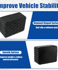 4 Pack Solid Rubber Auto Lift Pads For 3000 Lb Heavy Duty Jack Stands Anti Slip Lift Blocks For 2 Post And 4 Post Car Lifts