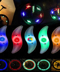 Colorful LED Bike Wheel Lights Set, 5 Pack Waterproof Spoke Lights With Easy Install, 3 Modes, illuminated bike wheels