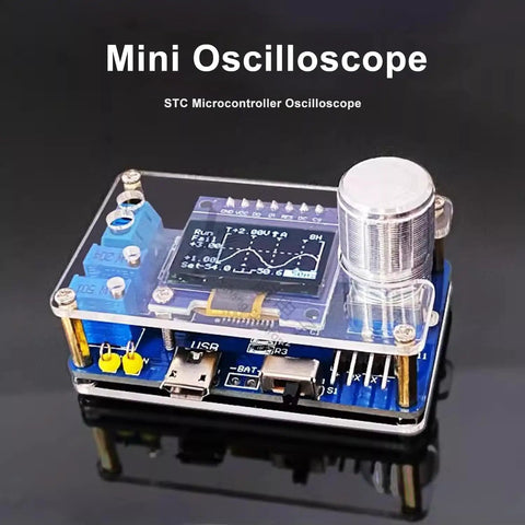 Mini oscilloscope with LED display for DIY Oscilloscope Kit For Electronics Enthusiasts And Students With 3 Trigger Modes Auto Normal Single