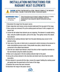Installation instructions for 9 Inch Dual Radiant Electric Range Cooktop Element Replacement, cautions and recommended tools.
