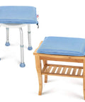 Shower Chair Cushion For Elderly And Disabled on white shower stool and bamboo bench
