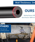 Silicone Vacuum Hose Kit For Cars With 6 Size 5 Ft Hoses And 65 Pc Connectors, pro grade hose comparison with wall thickness 3mm