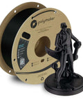 PLA Pro Filament 1.75mm Black 1kg On Cardboard Spool For 3D Printing Beefy Tough And High Rigidity Filament With Smooth Layer Lines