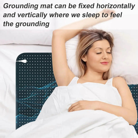 Bed Grounding Mat Kit For Better Sleep And Stress Relief, Queen Size Grounding Mattress Pad with Included Cord, Ease and Comfort