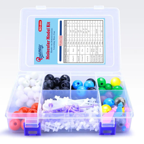 Chemistry Molecular Model Kit with 208 Pieces for Students and Teachers Organic and Inorganic Learning Set open box view