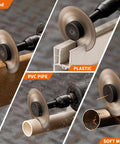 Two Inch Cut Off Wheel With One Quarter Inch Stem Mandrel For Die Grinder Or Drill, 100T, cutting wood, plastic, PVC, metal