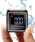 Pocket Sized Digital Angle Finder With Magnetic Level, Rechargeable Angle Cube, DIY Woodworking Protractor For Table Saws And Miter Gauges, 4x90 Degree Readouts, Ultra Compact Inclinometer For Quick On The Job Angles, waterproof