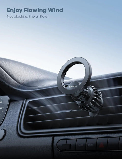 High Capacity MagSafe Car Mount Vent Holder With Blasted N52 Super Magnets Compatible With iPhone on vehicle air vent