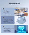 Product details of Compact Portable Mini Washing Machine With Quick Spin Dry Function And Rechargeable Battery Legit Setup For Crushing Grime On Underwear And Baby Clothes Zero Fuss Pick For Dorms Or Rv Travel Blue displayed on a soft background.