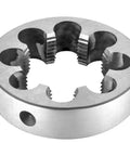 M45X3 Right Hand Round Threading Die, 45mm Cutting Diameter, alloy tool steel, for external threads, 3.0mm pitch, 6g accuracy