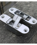 Level Up Your Cabinetry with This Heavy Duty 3D Adjustable Invisible Hinge crafted from Tough As Nails SUS 304 Stainless Steel Silver.
