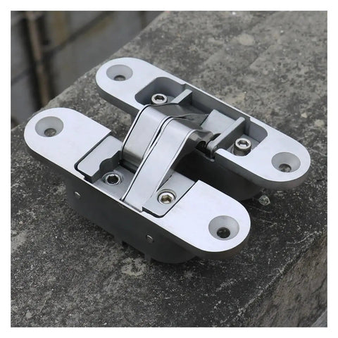 Level Up Your Cabinetry with This Heavy Duty 3D Adjustable Invisible Hinge crafted from Tough As Nails SUS 304 Stainless Steel Silver.