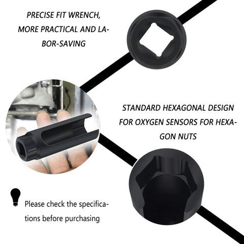 Heavy Duty 7/8 Inch O2 Sensor Socket And Knockout Extractor Tool For Any Domestic Or Import Rides crafted from premium chrome vanadium steel