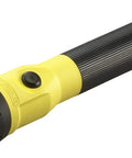PolyStinger LED Flashlight With DC Charger And Piggyback Holder, Yellow, 485 Lumens, 335m Beam, Rugged Nylon Polymer Build