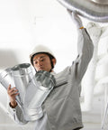 Installer with 4 Inch W Shaped Dust Collection Fitting Heavy Duty Galvanized Steel 4 Way Duct Splitter Vent Connector
