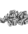 20 Pcs Stainless Steel Slotted Self Tapping Threaded Inserts M6x1.0 M10x1.5 L14mm Repair Kit For Damaged Threads Quick Fix And Reliable Thread Repair Tool, pile view