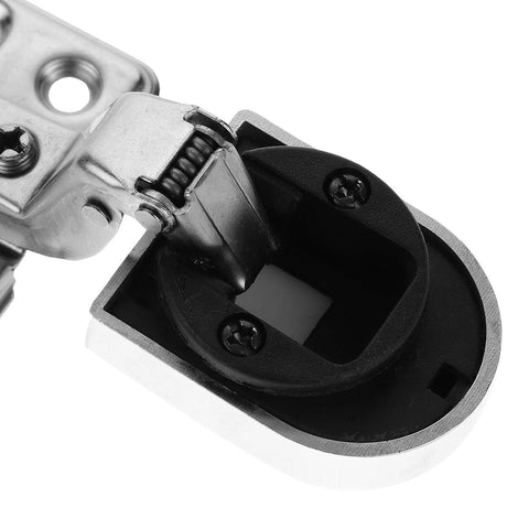 Soft close glass cabinet hinges with corrosion-resistant design