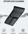 Lower Center Console Organizer Tray For Tesla Model S And Model X 2022 To 2026 Cup Holder Inset, waterproof cleaning demonstration