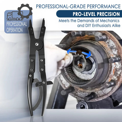 Ford Super Duty Spindle Snap Ring Pliers 2007 And Newer for easy removal on heavy duty truck hub