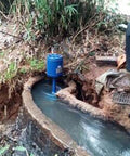 Beefy 10KW To 12KW Hydro Generator 220V Single Phase Axial Flow Turbine installed in canal for hydropower applications