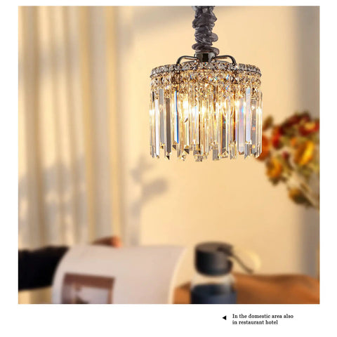 Modern Crystal Chandelier With K9 Crystals And Warm Gold Frame, 4 Light Flush Mount Ceiling Fixture In Chrome Finish