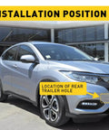 Installation position for Honda HR-V Front Bumper Tow Hook Cover Cap 2019 2021 ABS Plastic Replacement Eye Cap