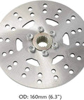 160mm brake disc from Upgraded 740mm Go Kart Rear Axle Complete Kit With Brake Assembly Without Chain Sprocket For DIY Quad Trike