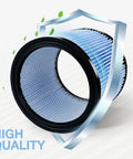 Heavy Duty Cartridge Filter For 5 To 16 Gallon Wet Dry Vacuums Compatible With 90304 90344 high efficiency filtration displayed