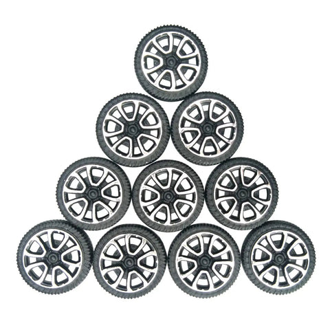 Dope Plastic Wheel Set With 2mm Shaft Axles For DIY RC Cars Boats And Helicopters Includes 100 Wheels And 50 STEM Shafts