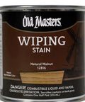 Rich Oil Based Wiping Stain For Natural Walnut Interior Wood Finishes Lay It Down Slick With A Hit Perfect Semi Transparent Blend That Gets You That Straight Up Pro Shop Glow In Every Half Pint Bottle in black and brown can.