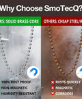 Comparison of Sweet Copper Ceiling Fan Pull Chain Extender Set With Frosted Glass Bulb And Blade Charm Ornament Silver Tone, solid brass vs. cheap steel.