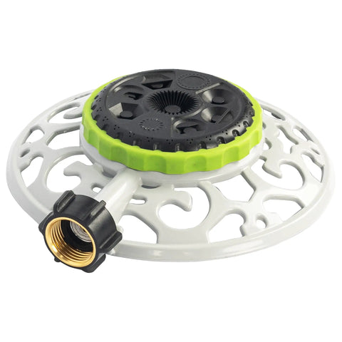 Adjustable Turret Metal Sprinkler With 8 Modes For Lawn And Yard Watering No Nonsense Rust Resistant Aluminum Alloy Base