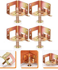 10 Pack Adjustable Furniture Feet Levelers for tables, chairs, and cabinets with heavy-duty galvanized threaded feet.