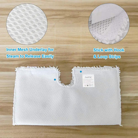 Three Pack Washable Microfiber Steam Mop Pads Replacement For Shark S Series Mops S3501 S3601 S2902 S3901 S3550 SE450 Not For XL Mop Heads Standard Size Great For Hardwood Floors Tile And More