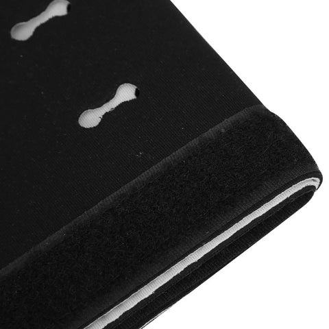 Close-up of Heavy Duty 125 Cm Neoprene Cable Management Sleeve Waterproof Wire Organizer For Home Office Desk with velcro and holes.