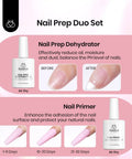 Gel Nail Extension Kit With Short Square Tips And Essentials Like Primer Dehydrator 10 Ml Glue mini UV lamp before after nails