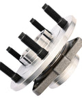 Close-up of Front Wheel Hub Bearing Assembly For 2002 To 2008 Dodge Ram 1500 5 Lug 2WD Or 4WD Non ABS with 3 Bolt Triangular Flange