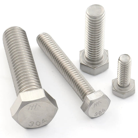 304 stainless steel hex bolts for secure mounting