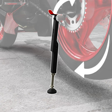 Front And Rear Motorcycle Wheel Lift Stand For Trail And Street Bikes Ultra Portable Aluminum Iron Frame With Telescoping Belt