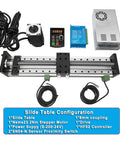 Nema 23 Linear Motor Kit Featuring 80Mm Wide Cnc Sliding Table And Badass Double Rail Stage Built Tough For Heavy Duty Projects With Zero Hassle Setup showing components.