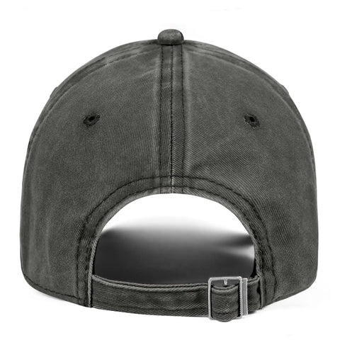 Back view of Funny 80th Birthday Hat It Took Me 80 Years To Look This Good Washed Cotton Adjustable Snapback One Size Fits Most Gift Idea