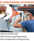 Universal Air Conditioner Temperature Sensor Thermistor Probe Replacement installation on outdoor AC unit