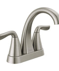 Arvo Centerset 2-Handle Bathroom Faucet in Brushed Nickel, SpotShield Stainless Finish, 3-hole sink faucet front view