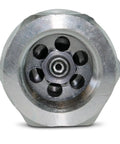 Summit Hydraulics 3/4 in NPT skid-steer flat-face hydraulic quick-connect coupler, metal finish, front view