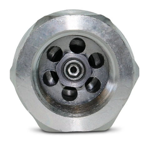 Summit Hydraulics 3/4 in NPT skid-steer flat-face hydraulic quick-connect coupler, metal finish, front view