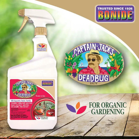 Captain Jack's Deadbug Brew Ready To Use Spray For Outdoor Insect And Mite Control In Organic Gardening 32 oz bottle image